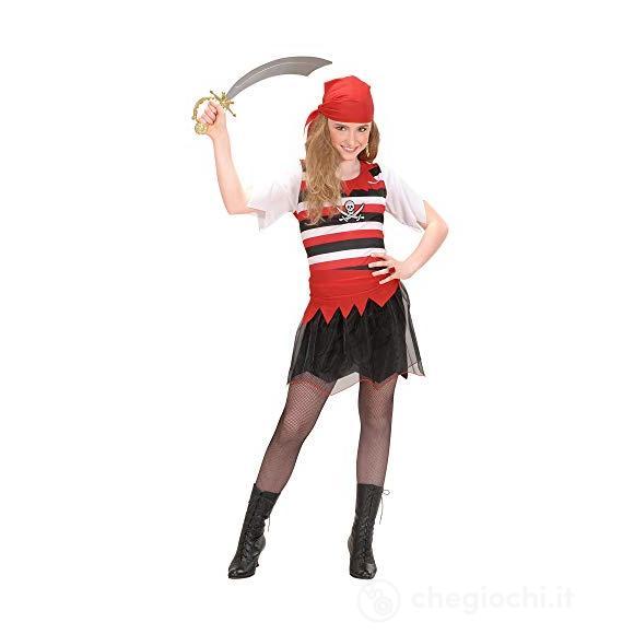 Piratessa (Vestito, Cintura, Bandana) (158 Cm / 11-13 Years)