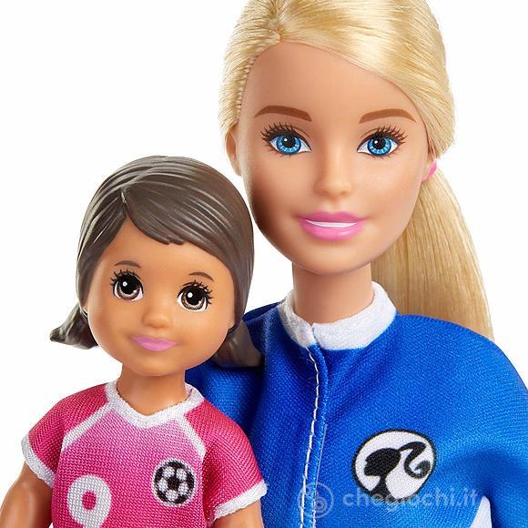 Barbie Playset Allenatrice di Calcio con 2 Bambole e Accessori (GLM47)