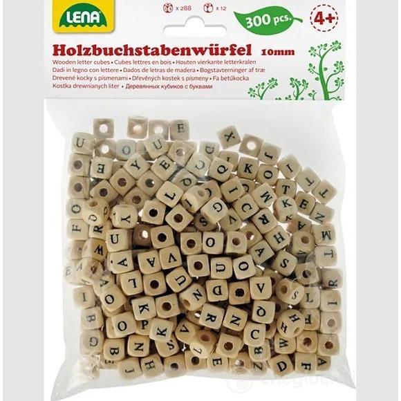 Perle Cubiche In Legno Lettere 300 Pz (32005)