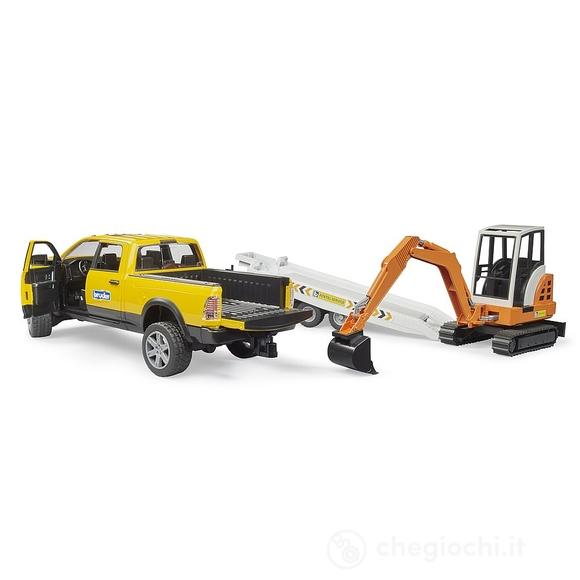 Ram 2500 Power Wagon Con Rimorchio E Mini Scavatore (02546)