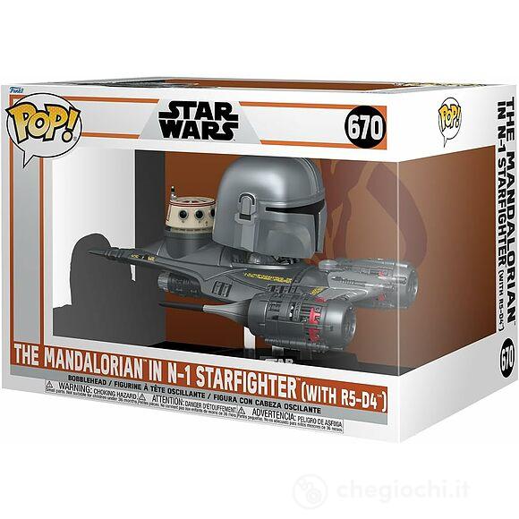 Funko Pop - Star Wars The Mandalorian - The Mandalorian in N-1 Starfighter with R5-D4