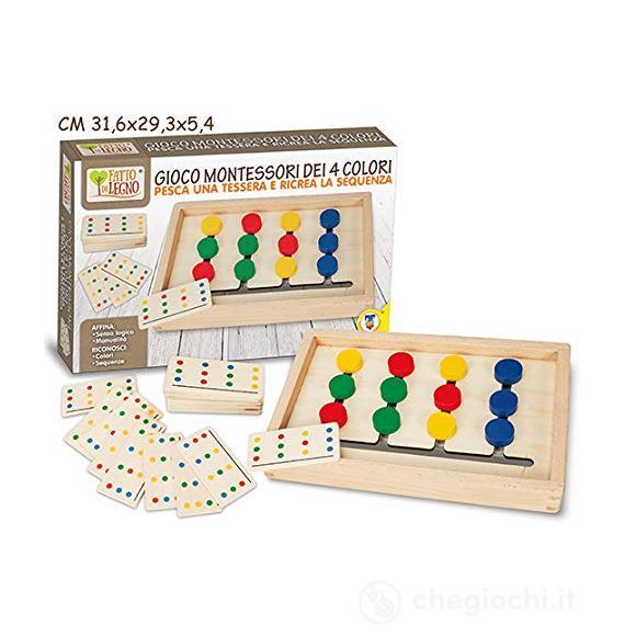 Fatto Di Legno - Gioco Montessori Dei 4 Colori