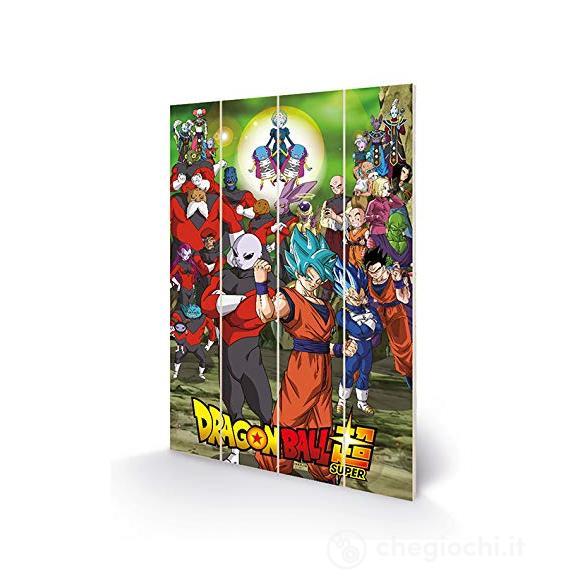 Dragon Ball Tournament Wood Print