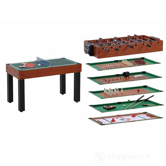 Tavolo da gioco Multi 12 Giochi in uno (Biliardo, calcetto)