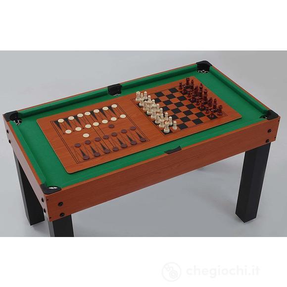 Tavolo da gioco Multi 12 Giochi in uno (Biliardo, calcetto)