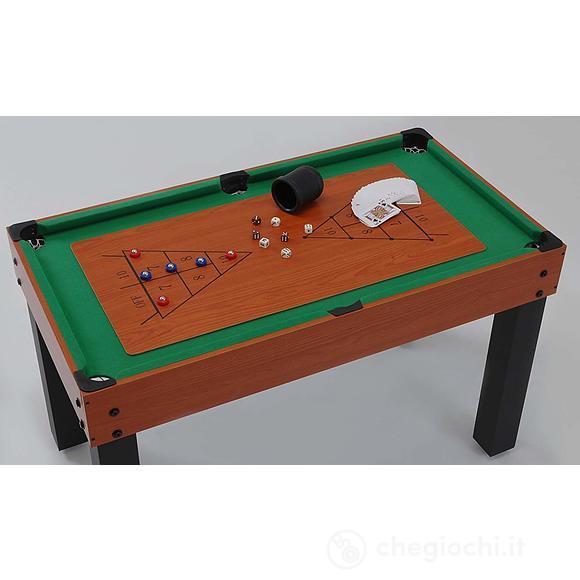 Tavolo da gioco Multi 12 Giochi in uno (Biliardo, calcetto)