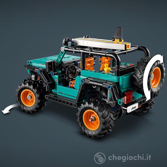 LEGO Technic 42227 SUV Jeep Wrangler Rubicon, Macchina Giocattolo Fuoristrada con Motore V6, Sterzo e Sospensioni, Regalo 10+