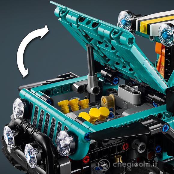 LEGO Technic 42227 SUV Jeep Wrangler Rubicon, Macchina Giocattolo Fuoristrada con Motore V6, Sterzo e Sospensioni, Regalo 10+