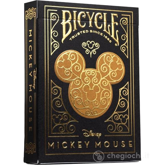 Carte Da Gioco Bicycle Black And Gold Mickey