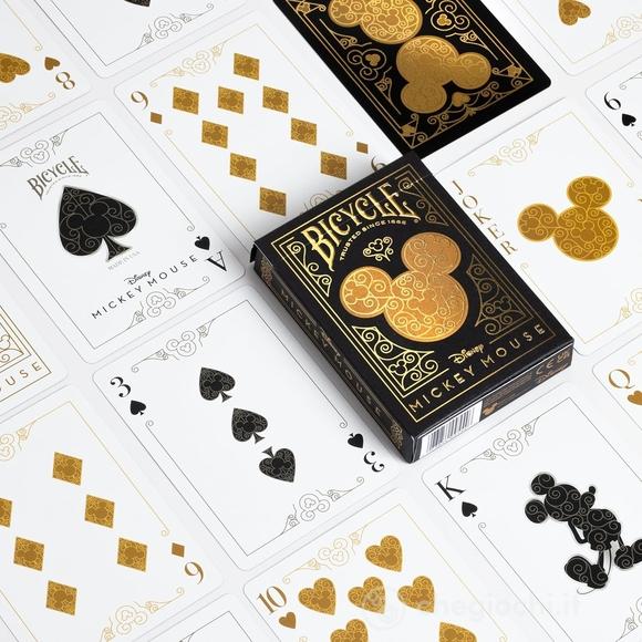 Carte Da Gioco Bicycle Black And Gold Mickey