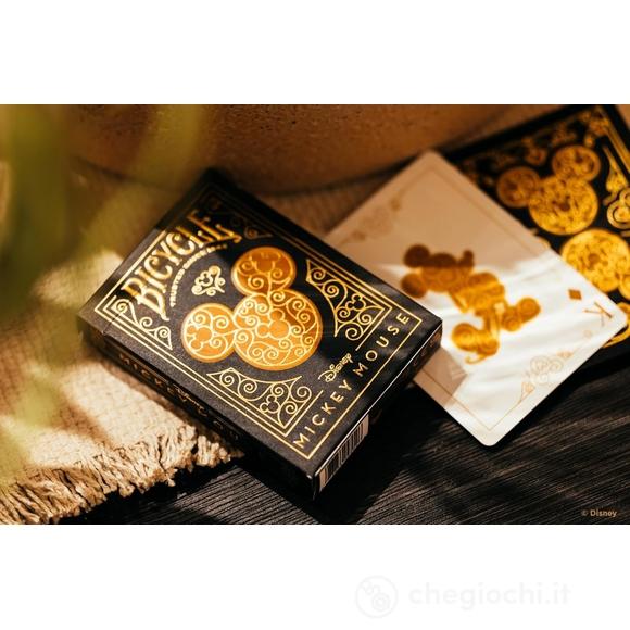 Carte Da Gioco Bicycle Black And Gold Mickey