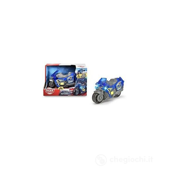 City Heroes Moto Police 15 cm con luci e suoni (203302031)