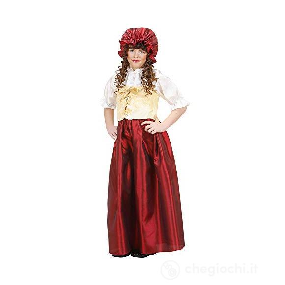 Contadina (Vestito, Corsetto, Cappello) (140 Cm / 8-10 Years)