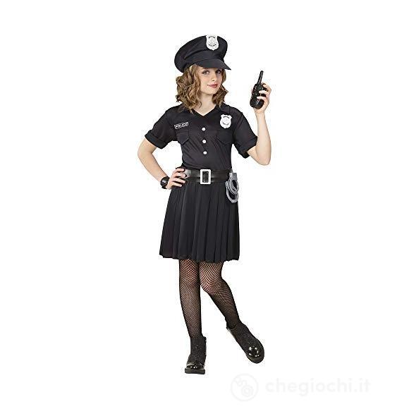 Poliziotta (Vestito, Cintura, Cappello) (140 Cm / 8-10 Years)