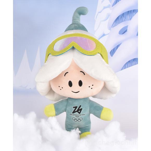 Peluche Olimpiadi Sport Flo Maschera 30 Cm – Mascotte Olimpiadi Milano Cortina 2026