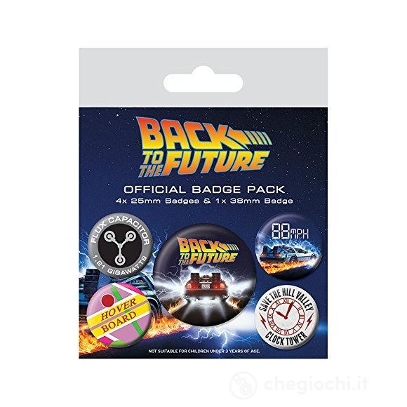 Back To The Future: Delorean Pin Badge Pack