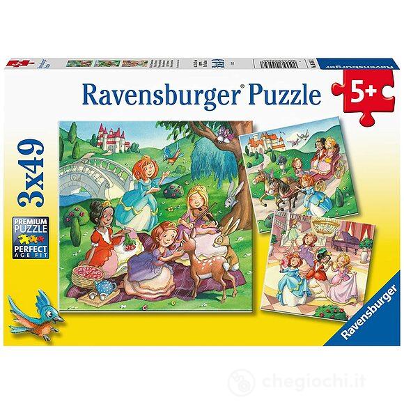 Piccole principessine - Puzzle 3 x 49 pezzi (05564)