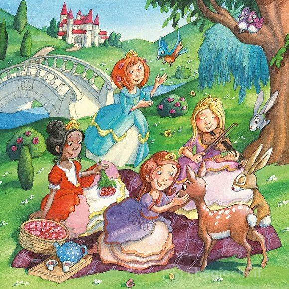 Piccole principessine - Puzzle 3 x 49 pezzi (05564)