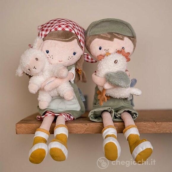 Cuddle Doll Rosa Con Pecorella - 35 Cm