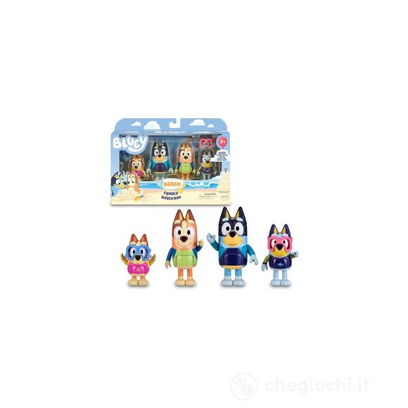 Bluey Beach Set 4 Personaggi (BLY63110)