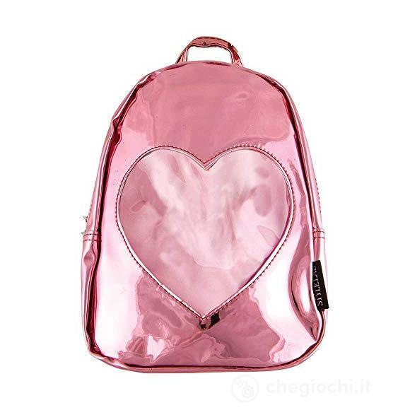 Zainetto Mini Rosa F77577 Metallizzato