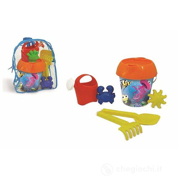 Set giochi da spiaggia con zainetto