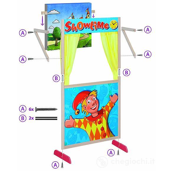 Teatrino senza marionette cm.110 in legno (100002586)