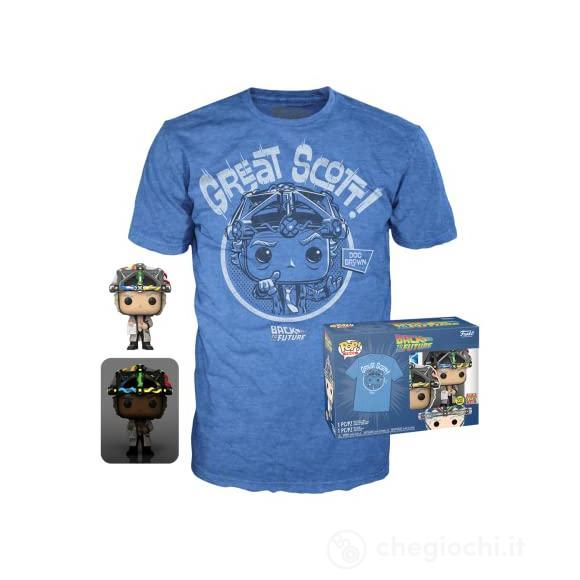Back To The Future - Pop Funko & Tee Box - Doc W/Helmet (T-Shirt M)