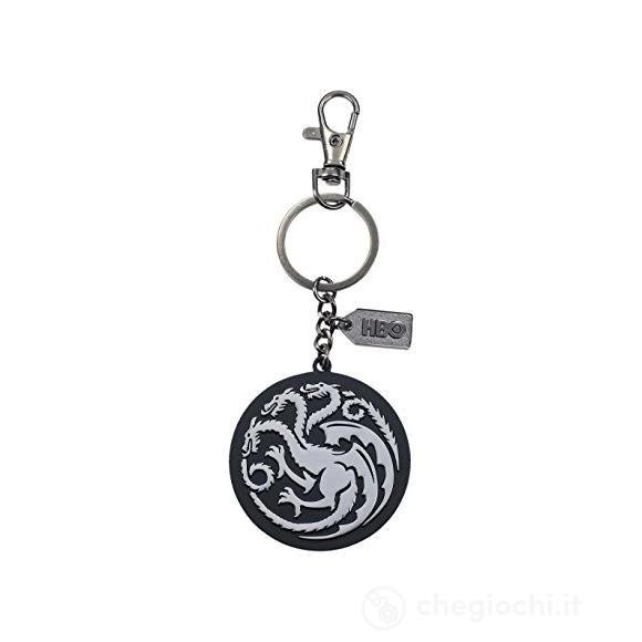 Got Targaryen Silver Logo Metal Keychain