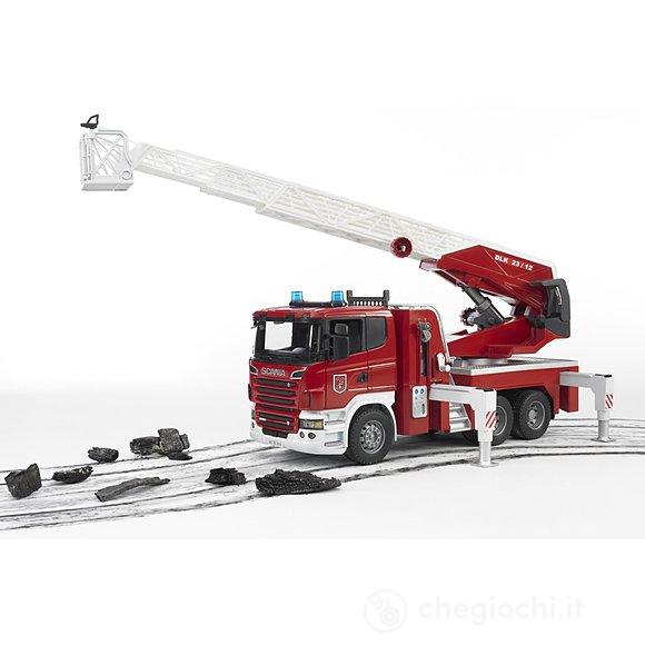 Scania serie R autopompa Pompieri con luci e suoni (03590)