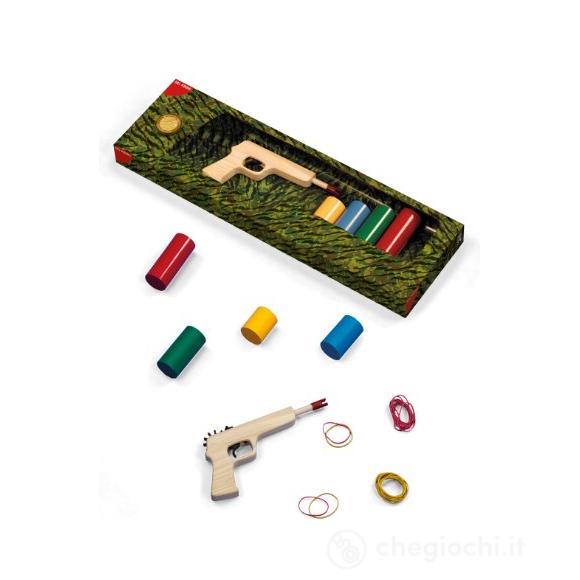 Pistola legno con elastici (53595)