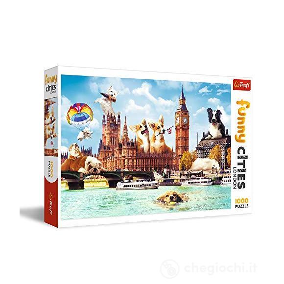 Puzzle 1000 Funny Cities - Dogs In London