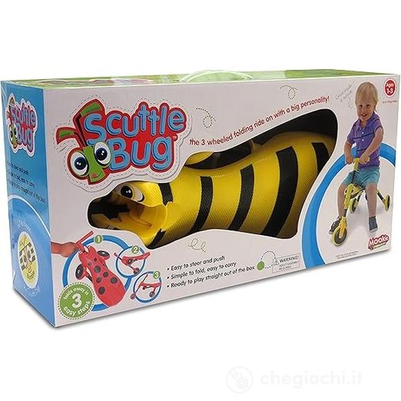Triciclo Pieghevole Senza Pedali Giallo
