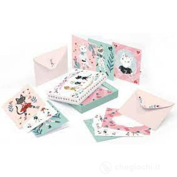 Lucille writing set (DD03607). Buste e Biglietti con Gatti