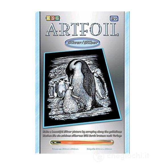Sequin Art 0609 - Artfoil Silver - Penguins