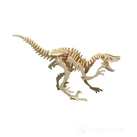 Dinosauro Velociraptor in legno (856/1)