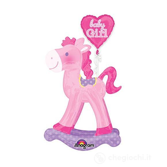 Anagram: Palloncino  Mylar Cavallo A Dondolo Bimba