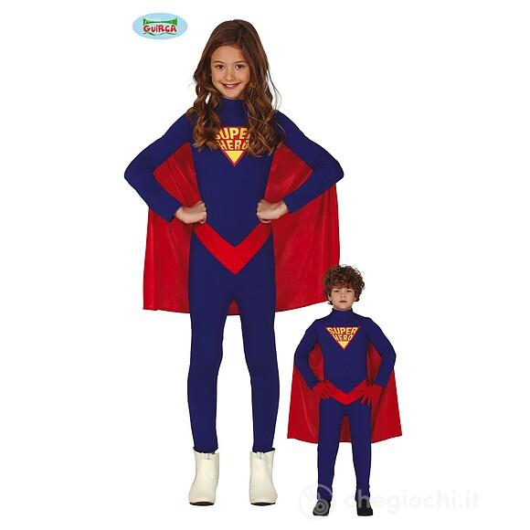 Costume Super Eroe Eroina Bambino Bambina Taglia 7-9 Anni (83613)