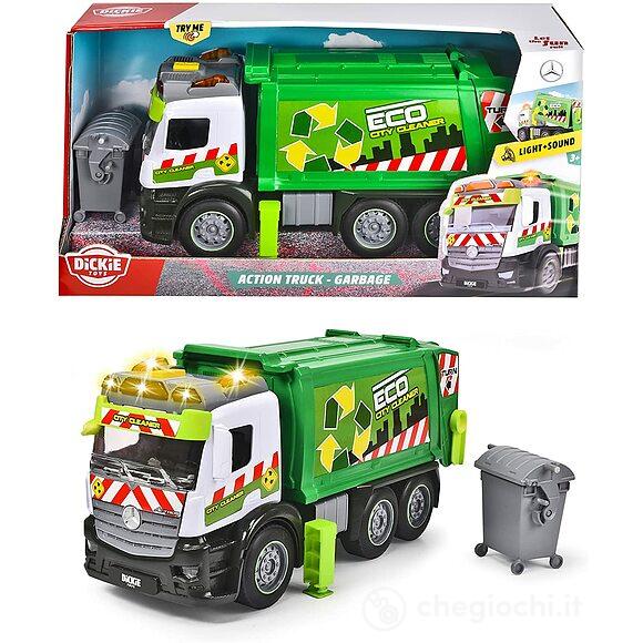 Mercedes Action Truck Camion Rifiuti 26 cm con luci e suoni (203745014)