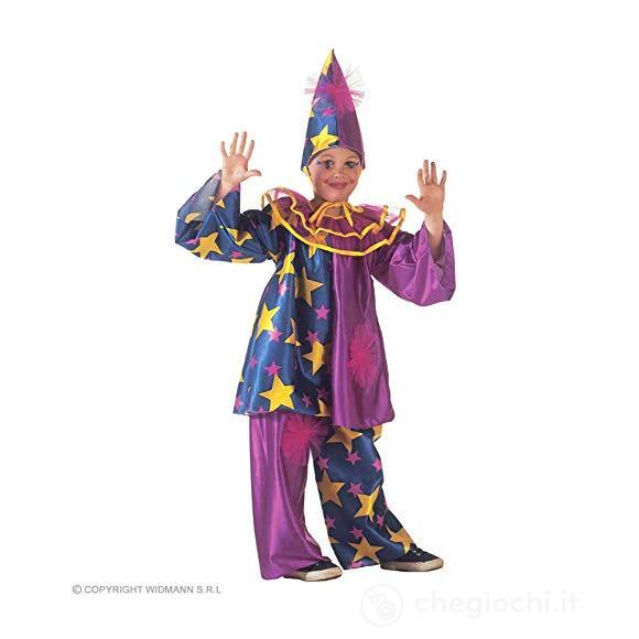 Star Clown (Casacca Con Collare,Pantaloni, Cappello) (140 Cm / 8-10 Years)