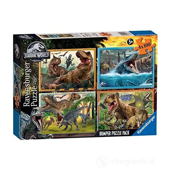 Jurassic World - Puzzle 4x100 Bumper Pack (05619)