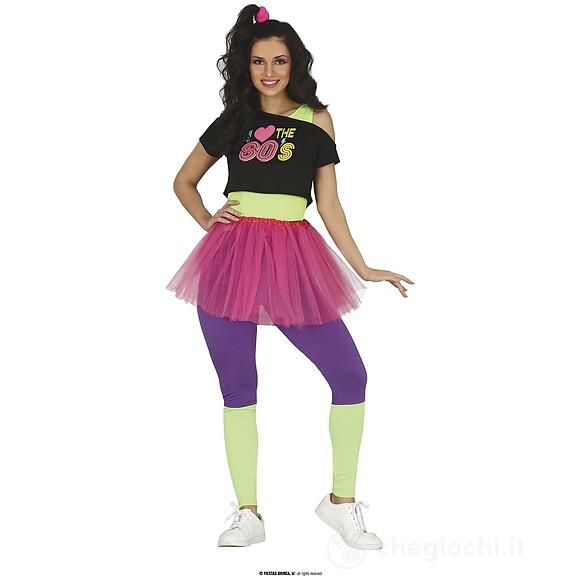 Costume Cantante Anni 80 Adulta Taglia S 36-38 (79622)