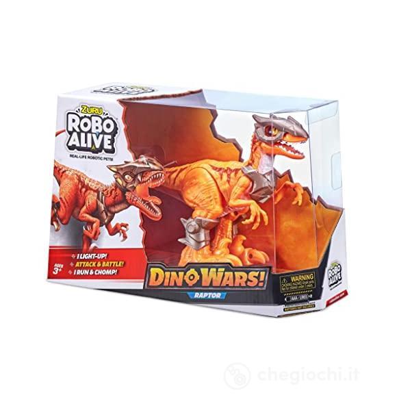 Dino Wars S1 Raptor Con Movimento Realistico, Luci E Suoni
