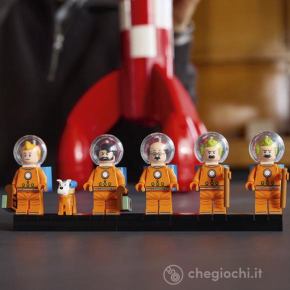 LEGO Ideas 21367 Razzo Lunare di Tintin, Kit Modellismo per Adulti, 5 Minifigure, Cane, Decorazioni Fai da Te, Regalo per Fan