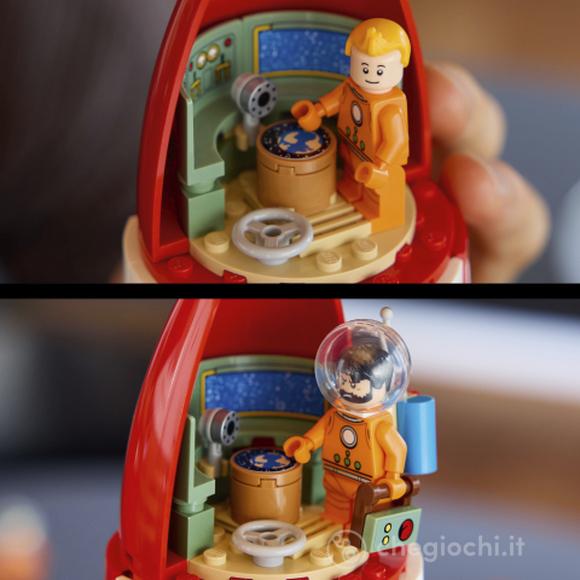 LEGO Ideas 21367 Razzo Lunare di Tintin, Kit Modellismo per Adulti, 5 Minifigure, Cane, Decorazioni Fai da Te, Regalo per Fan