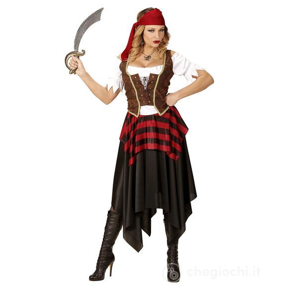 Pirata (Vestito, Corsetto, Fascia Per Testa) XS