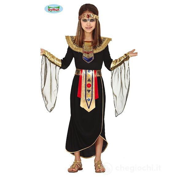 Costume Regina Egiziana Sovrana Egizia Bambina Taglia 7-9 Anni (83629)