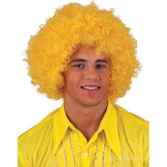 Parrucca Disco Afro Gialla (57631)
