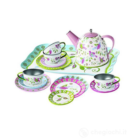 Set Te Metallo Uccellini