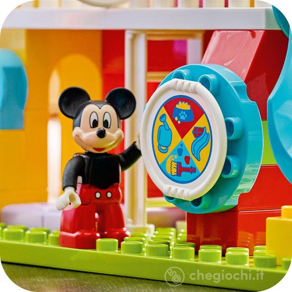 LEGO DUPLO Disney 10465 La Casa di Topolino con Minnie e Pluto, Gioco Didattico per Motricità Fine e 3 Personaggi, Regalo 2+